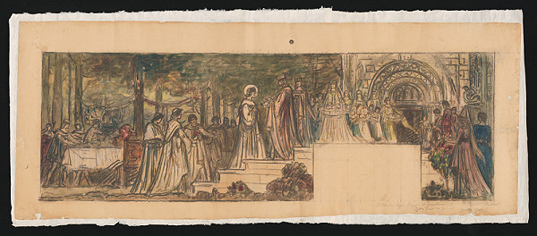 Andor Dudits – Výjav zo života Sv. Imricha ? 