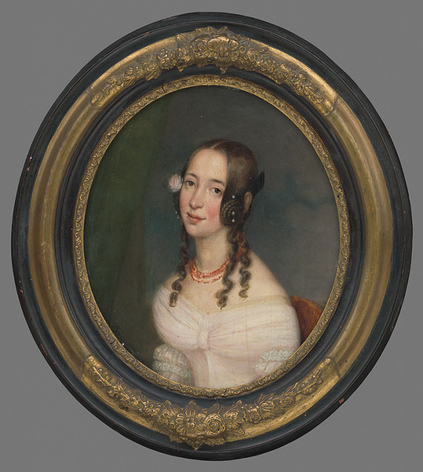 Miklós Barabás – Portrét mladej dámy 