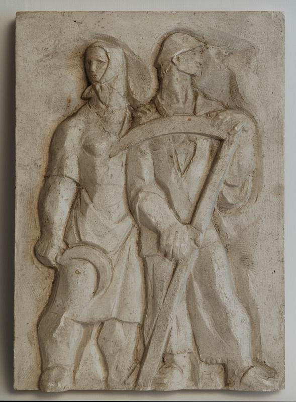 Otakar Čičátka – Návrh reliéfu na fasádu Mestského úradu v Nových Zámkoch  