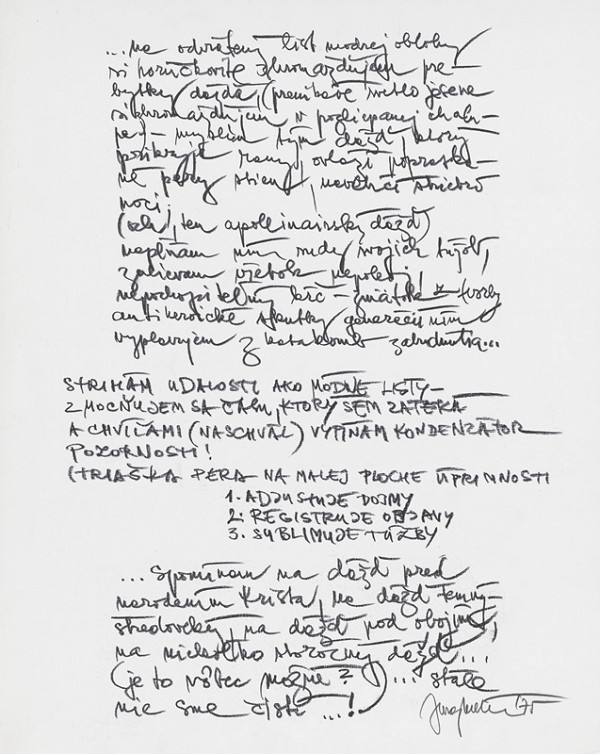 Juraj Meliš – ...na odvrátený list modrej oblohy..."  