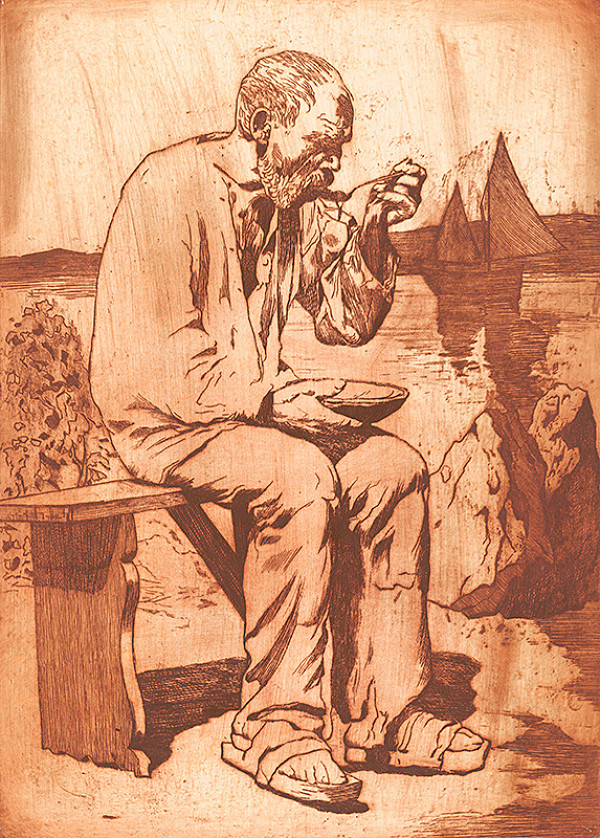 Viktor Hermély – Stary  rybár 