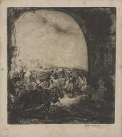 Mikoláš Aleš – Bitevná scéna 