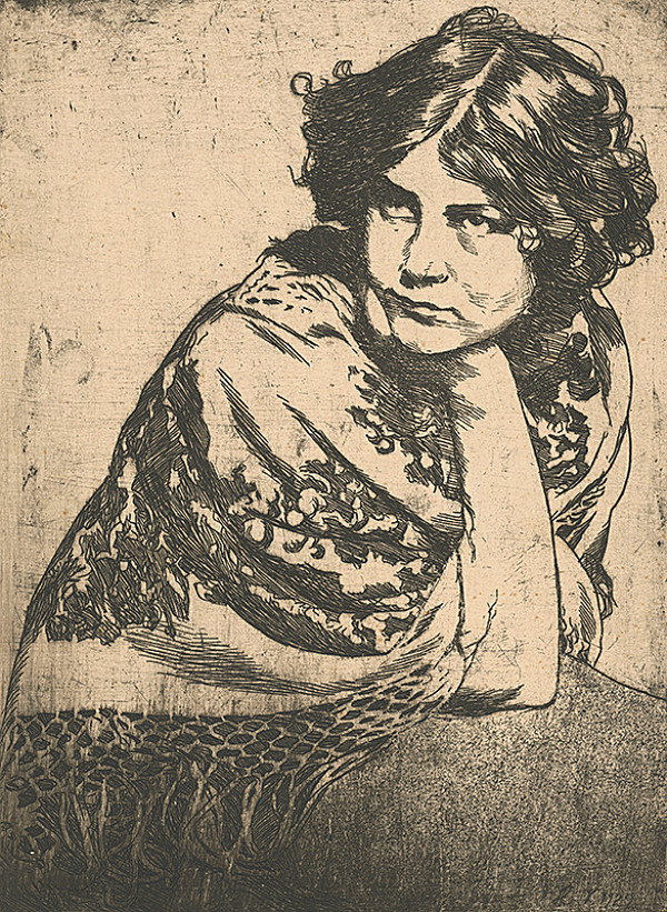 Viktor Hermély – Žena s podopretou hlavou 