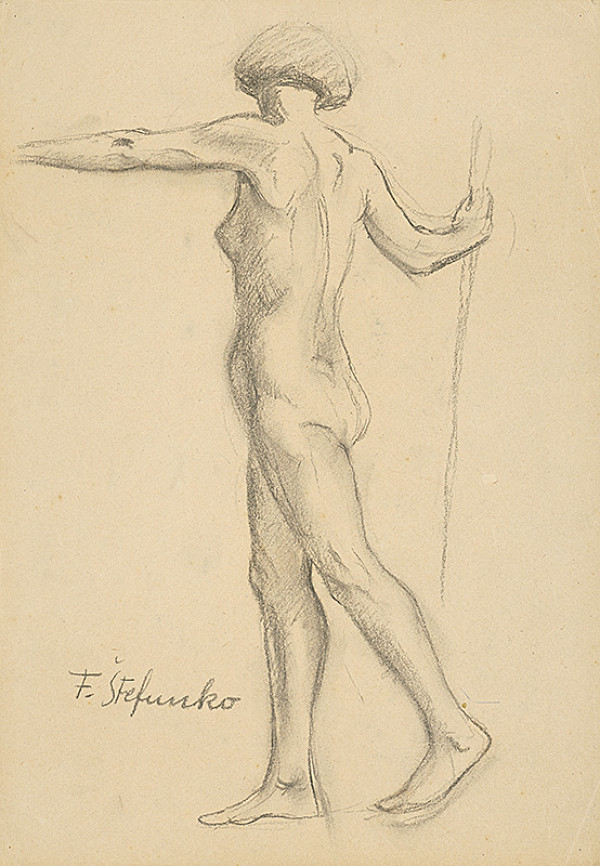 Fraňo Štefunko – Štúdia ženského aktu 