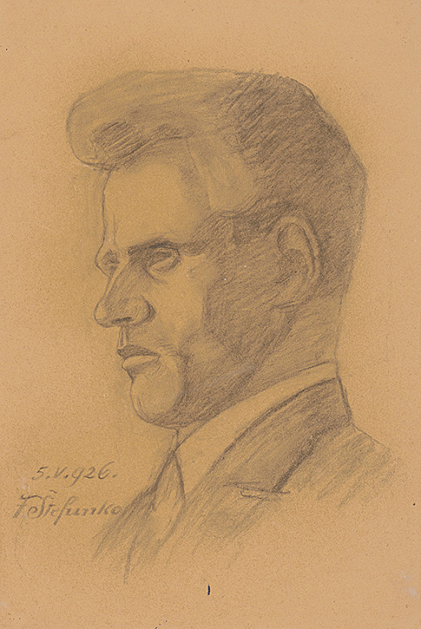 Fraňo Štefunko – Štúdia portrétu muža 