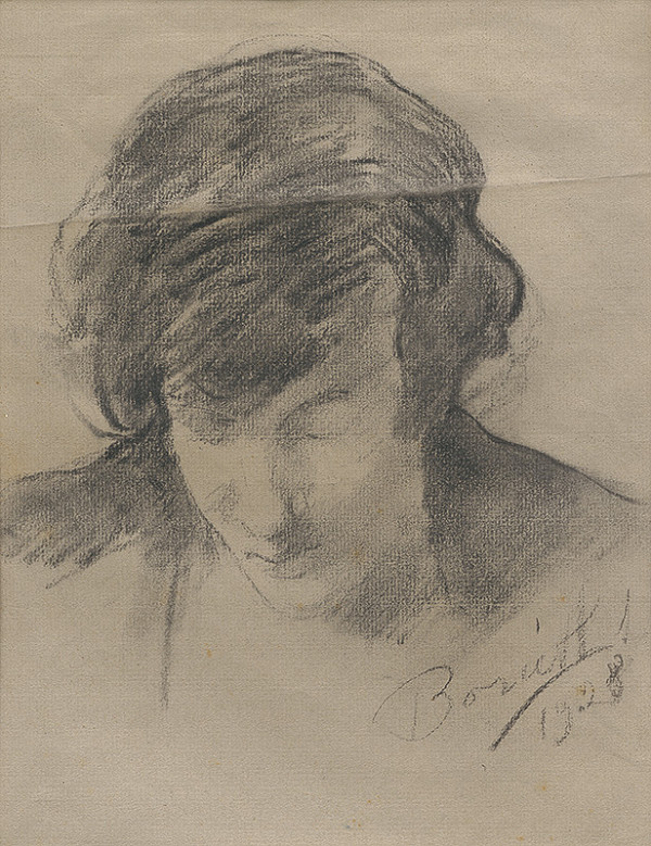 Andor Borúth – Štúdia hlavy ženy 