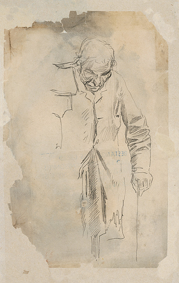 Ladislav Mednyánszky – Štúdia starca 