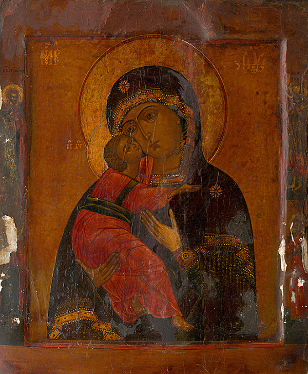 Ruský maliar zo 17. storočia – Bohorodička Vladimirská 