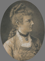 Eduard Ballo – Portrét Gabriely Holécyovej, Hoffmannovej 