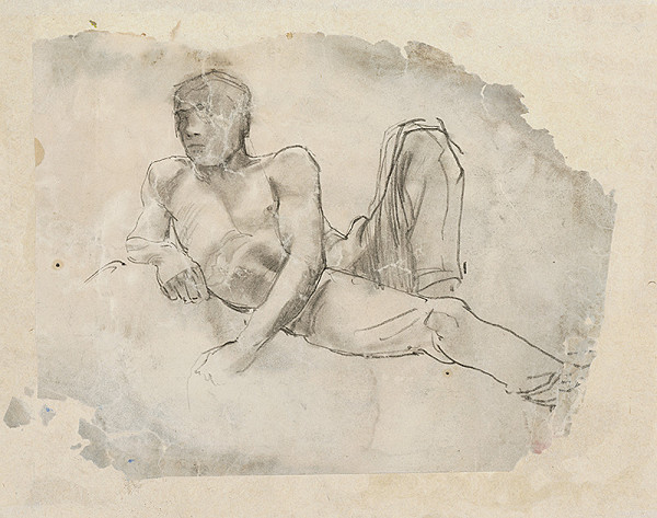 Ladislav Mednyánszky – Štúdia ležiaceho pastiera 