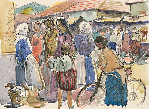 Imrich Weiner-Kráľ – Na trhu 