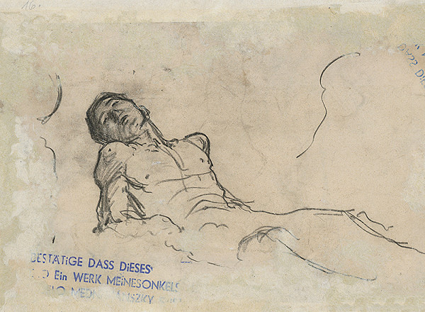 Ladislav Mednyánszky – Štúdia nemocného 