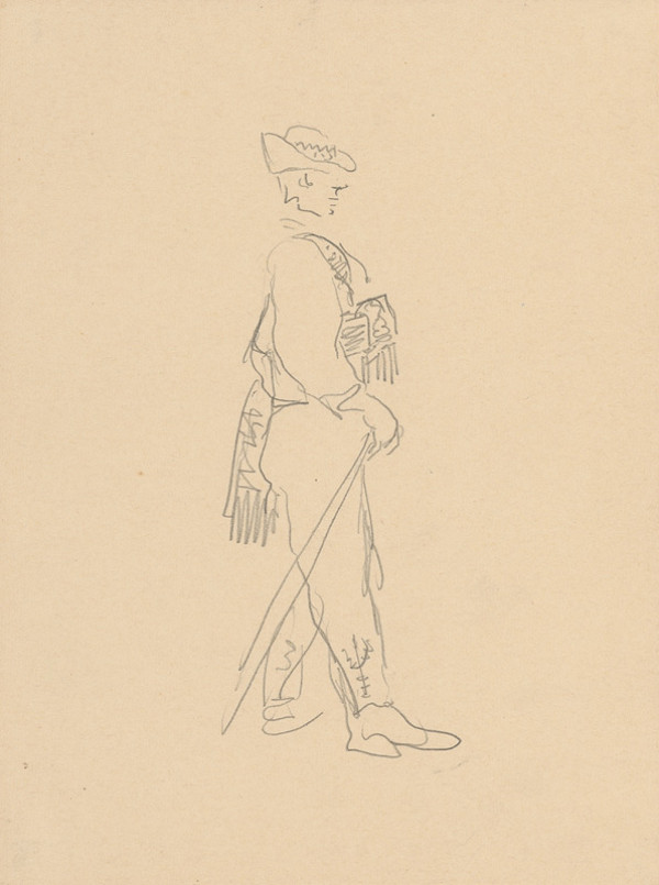 Martin Benka – Štúdia muža v kroji I. 