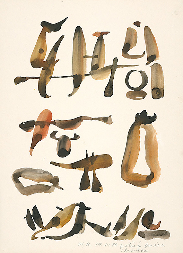 Miroslav Ksandr – Poľná práca s kravkou 