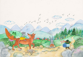 Oľga Bajusová – Ilustrácia ku knihe Mechúrik Koščúrik 