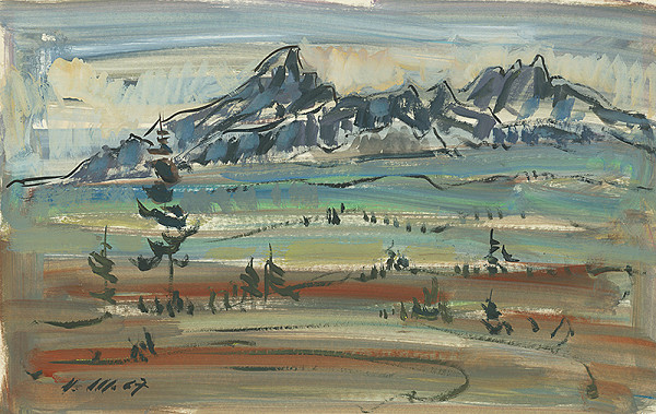 Vojtech Mensatoris – Kriváň od Štrby 