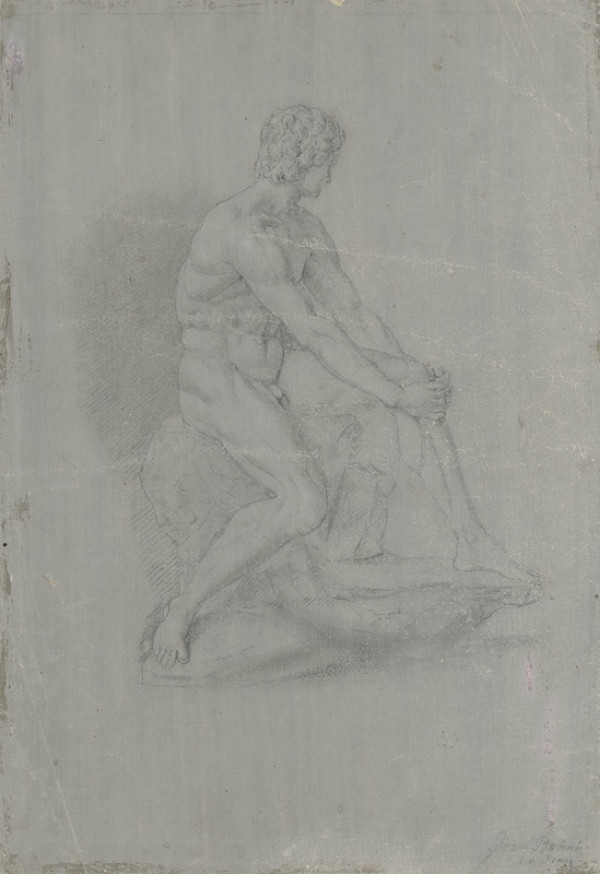 Jozef Bohúň – Sediaci mužský akt 