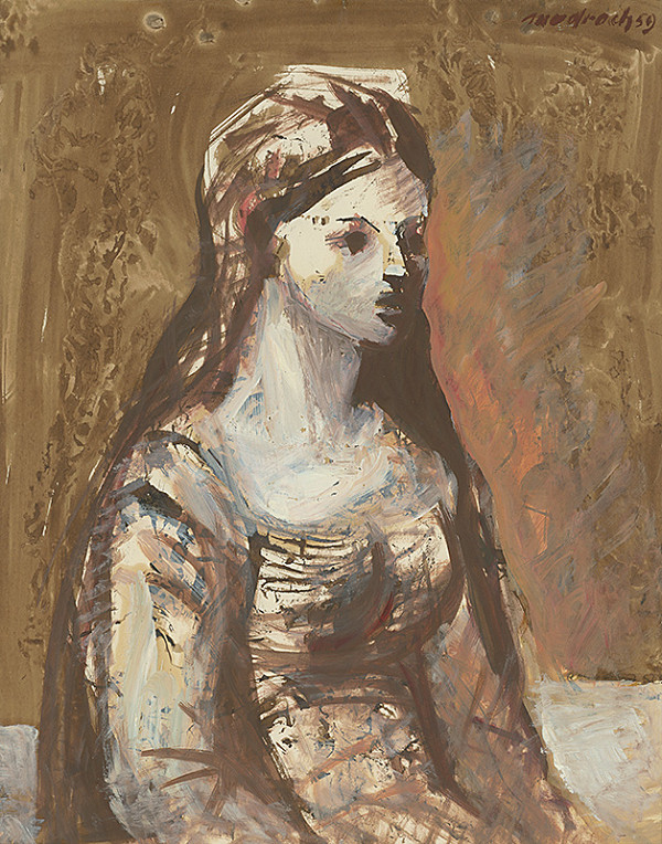 Ján Mudroch – Sediaca žena 