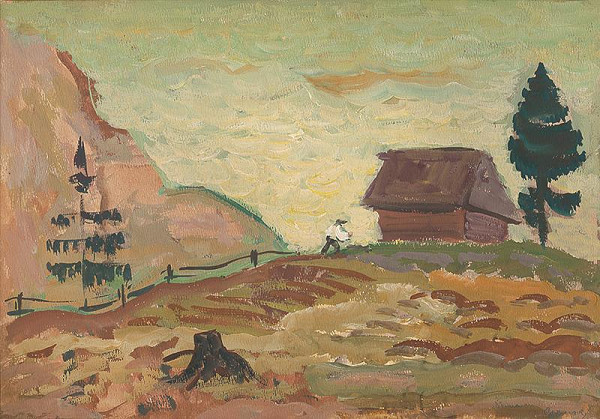 Miloš Alexander Bazovský – Krajina so salašom 