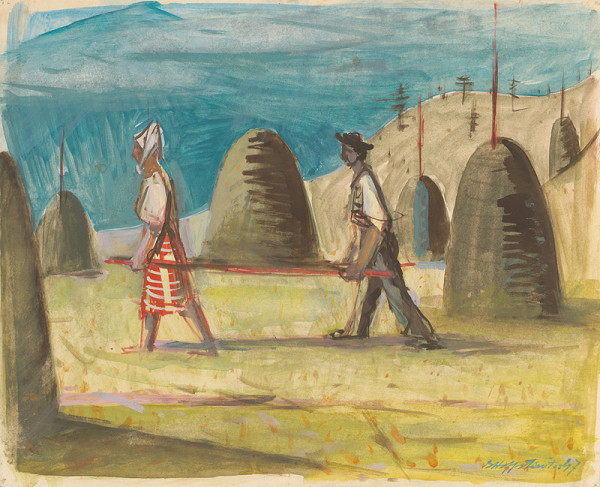 Bedrich Hoffstädter – Zvážanie sena 