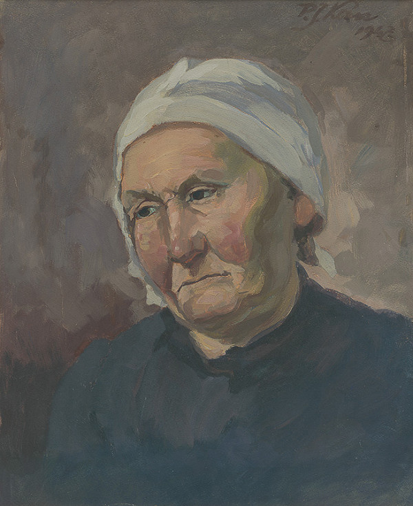 Peter Július Kern – Štúdia hlavy stareny 