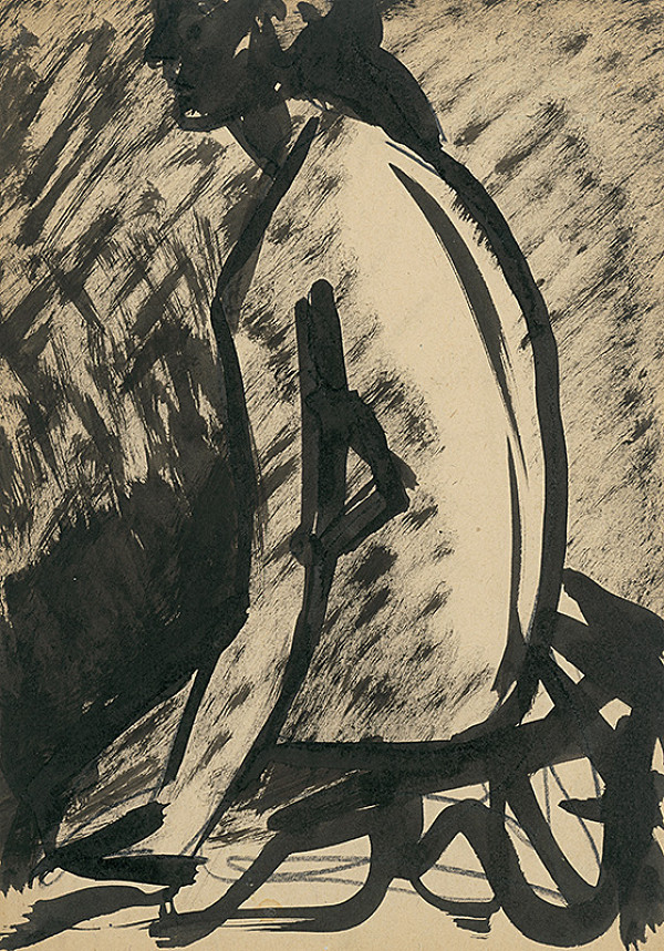 Ján Mudroch – Štúdia ženského aktu 