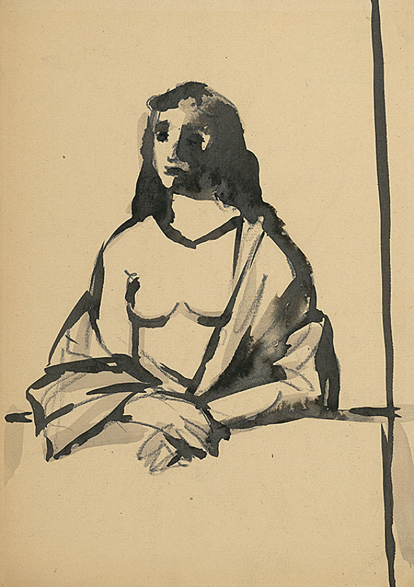 Ján Mudroch – Žena pri stole 