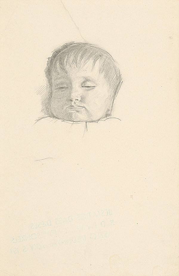 Ladislav Mednyánszky – Štúdia hlavy dieťaťa 