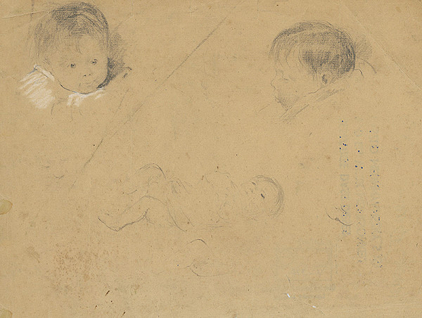 Ladislav Mednyánszky – Štúdia hlavy dieťaťa 