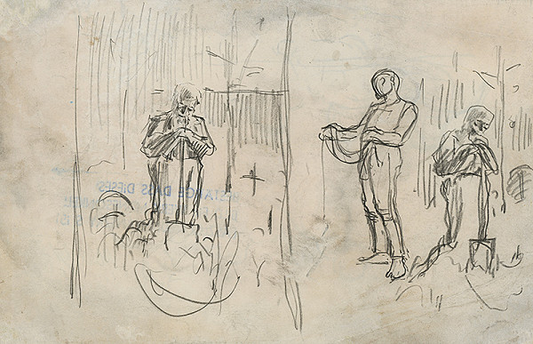 Ladislav Mednyánszky – Štúdia hrobára 