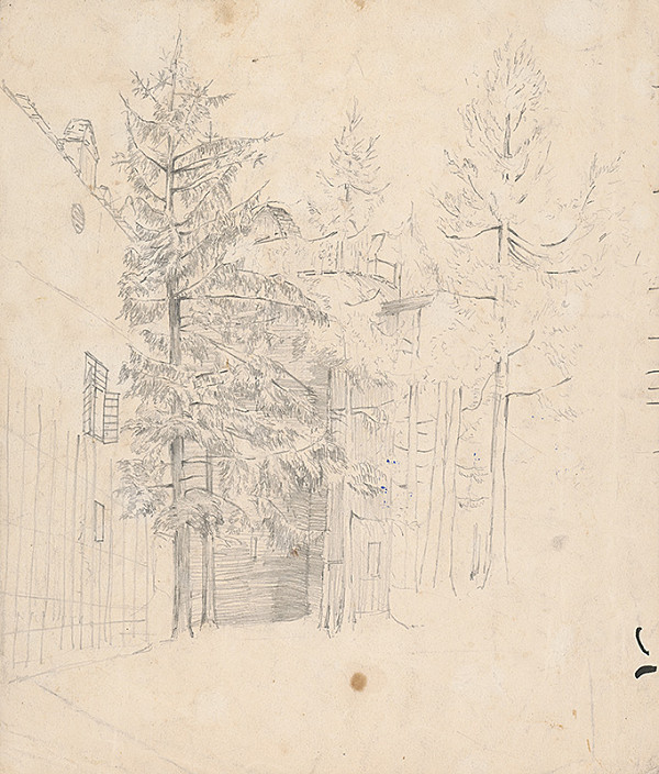 Ladislav Mednyánszky – Štúdia stromov 