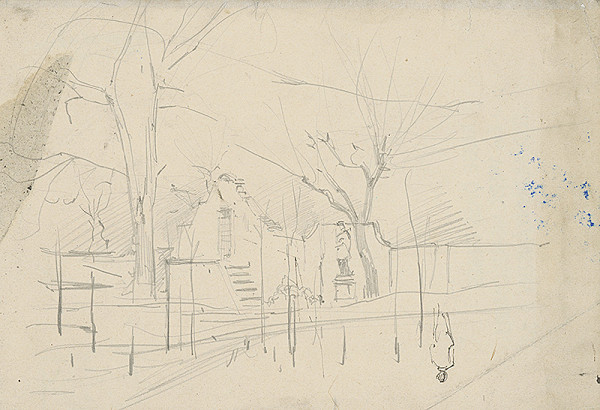 Ladislav Mednyánszky – Štúdia parku 