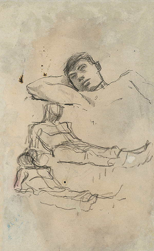 Ladislav Mednyánszky – Štúdia odpočívajúceho 