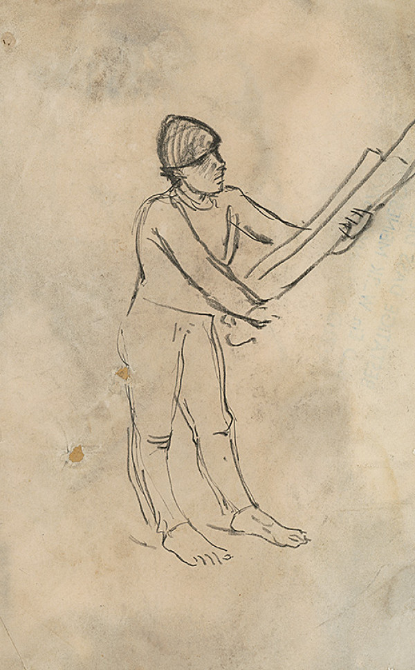 Ladislav Mednyánszky – Muž s doskami 