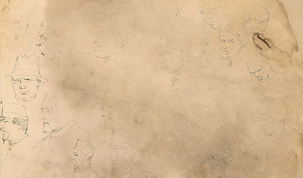 Ladislav Mednyánszky – Štúdie mužských hláv 