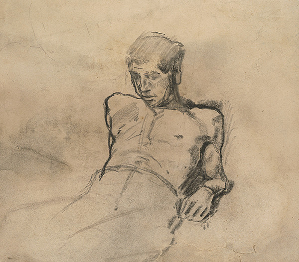 Ladislav Mednyánszky – Štúdia pololežiaceho 