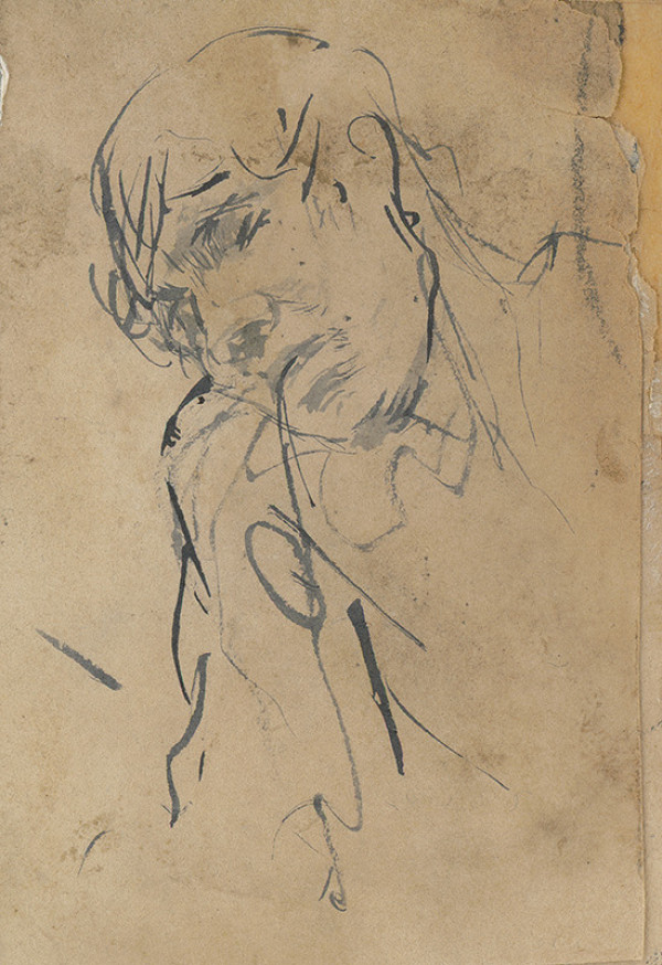 Ladislav Mednyánszky – Štúdia muža s fajkou 