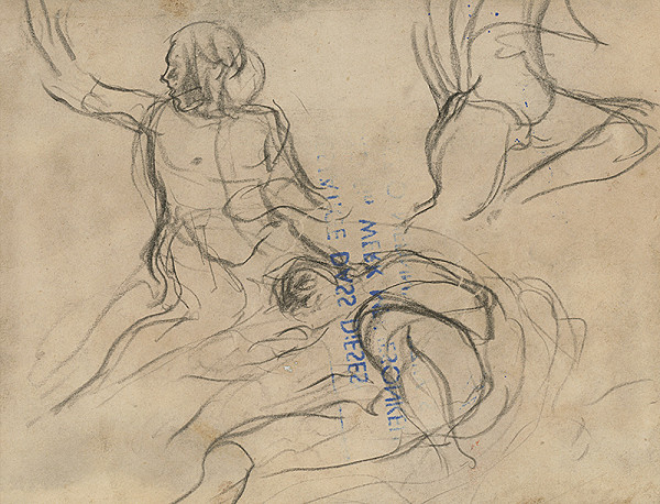 Ladislav Mednyánszky – Štúdia sediacej postavy 