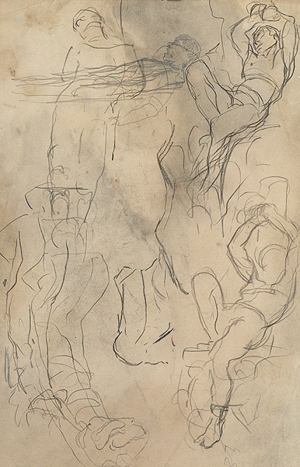 Ladislav Mednyánszky – Štúdia mužských postáv 