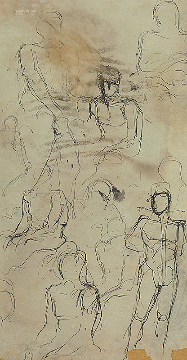 Ladislav Mednyánszky – Štúdia mužských postáv 