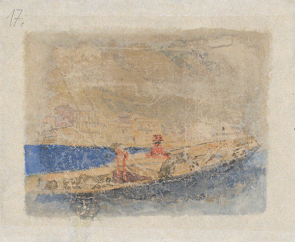 Ladislav Mednyánszky – Čln na pobreží 