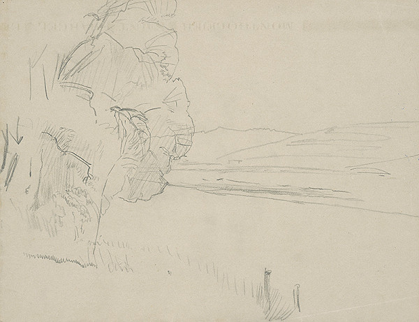 Ladislav Mednyánszky – Štúdia krajiny so stromami 