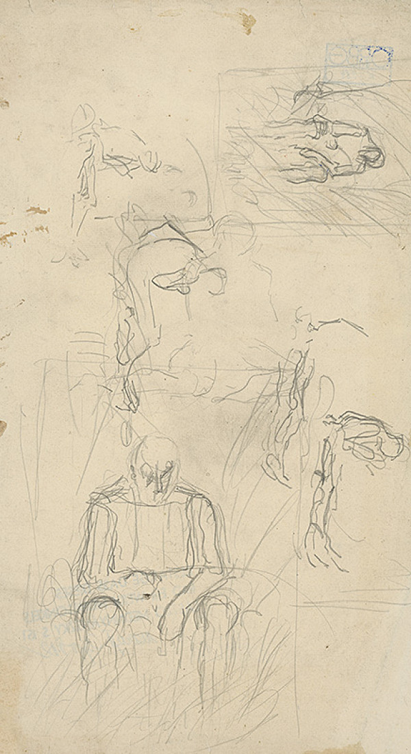 Ladislav Mednyánszky – Štúdie sediacich postáv 