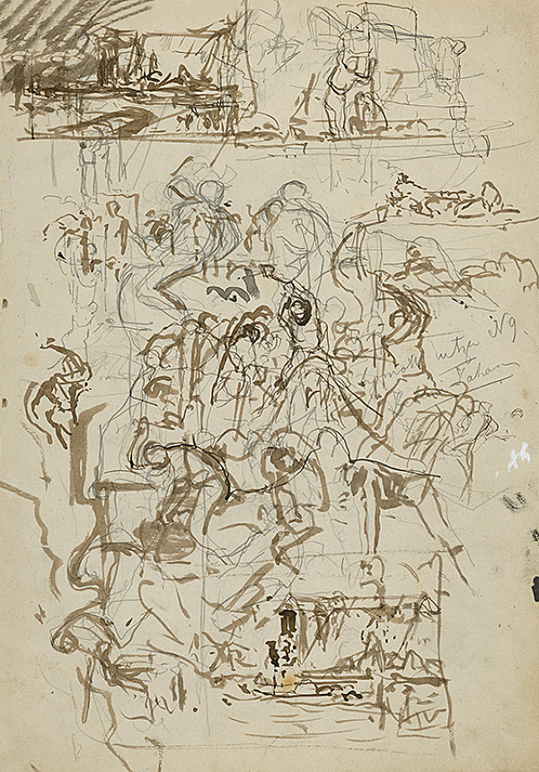 Ladislav Mednyánszky – Štúdia postáv II. 