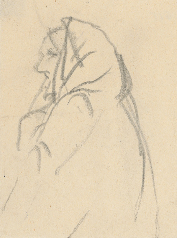 Peter Matejka – Štúdia hlavy starenky VI. 