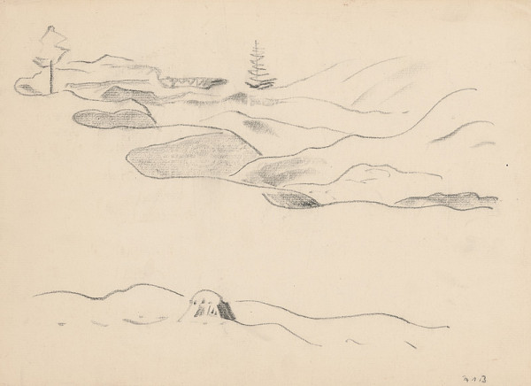 Miloš Alexander Bazovský – Štúdia krajiny 