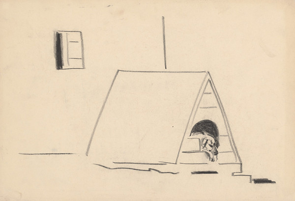 Miloš Alexander Bazovský – Štúdia psa v búde 