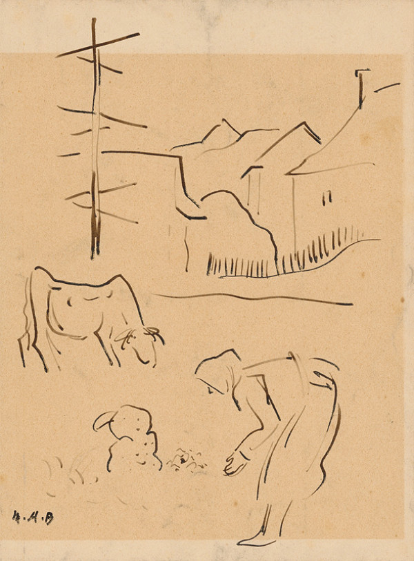 Miloš Alexander Bazovský – Zbieranie zemiakov 