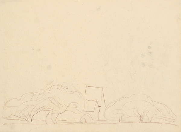 Miloš Alexander Bazovský – Štúdia stromov a chalúp 