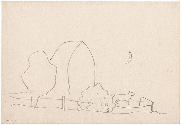 Miloš Alexander Bazovský – Štúdia psa s mesiacom 